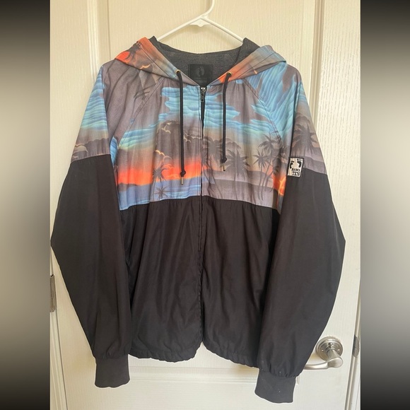 Vintage Hang Ten Gold Men’s Zip Up Jacket - Picture 1 of 5